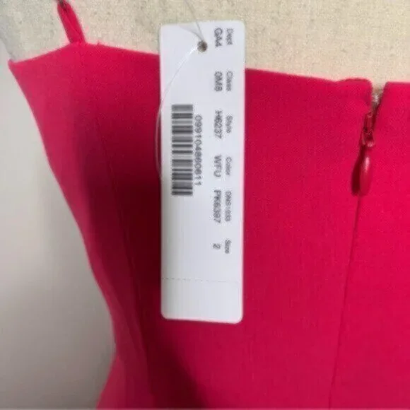 NWT J. Crew Pink Drapey Spaghetti Strap Maxi Dress With Side Slit - Picture 13 of 14